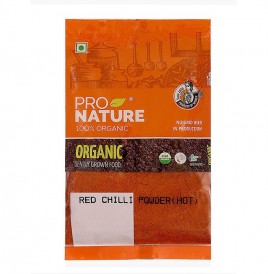 Pro Nature Organic Red Chilli Powder (Hot)   Pack  100 grams